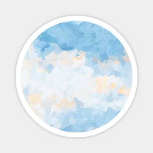 Clear Blue Sky Abstract Painting Magnet